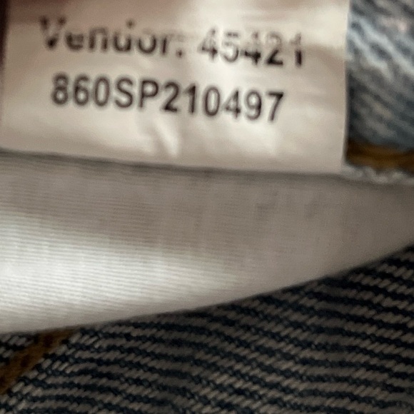 PACSUN Jeans Pants Women’s Size 24 Blue High Rise Straight Leg Button Closure - Picture 6 of 14